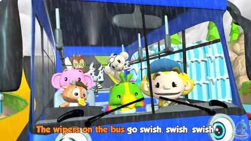 Wheels on the Bus |  Blue Wheels on the Bus | Kindergarten Songs for Kids by Little Treehouse