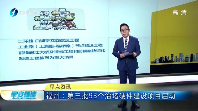 福州:第三批93个治堵硬件建设项目启动