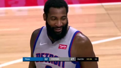 《NBA全场回放》【回放】76人vs活塞第2节 恩比德梦幻脚步秀晕庄神