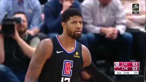 《NBA全场回放》【回放】快船vs公牛第4节 拉文2+1绝杀乔治三分绝平不中