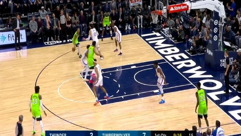 《NBA全场集锦》【原声】雷霆113-104森林狼 雷霆末节发力大胜森林狼