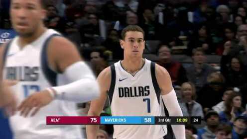 《NBA全场回放》【原声回放】热火vs独行侠第3节 独行侠外线强势追分