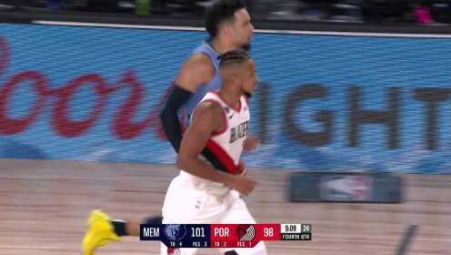 《NBA全场集锦》【纯享】灰熊vs开拓者精华回放 开拓者双枪合砍62分助队加时取胜