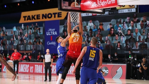 《NBA全场集锦》【纯享】掘金vs爵士精华回放 爵士三人得分上20大胜掘金