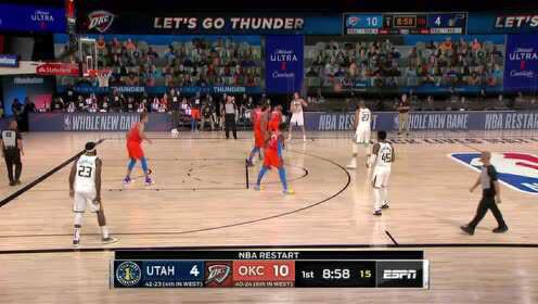 《NBA全场集锦》还以颜色！康利外线大号三分为爵士止血