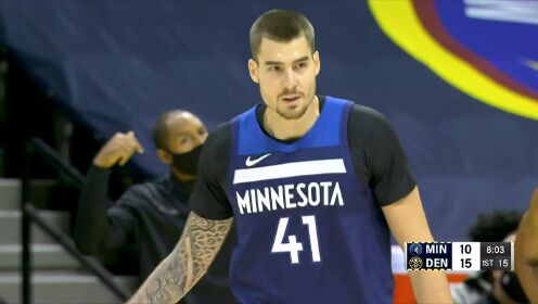 《NBA全场集锦》森林狼vs掘金第1节 中文解说回放