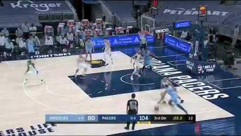 《NBA全场集锦》灰熊vs步行者第3节中文解说回放