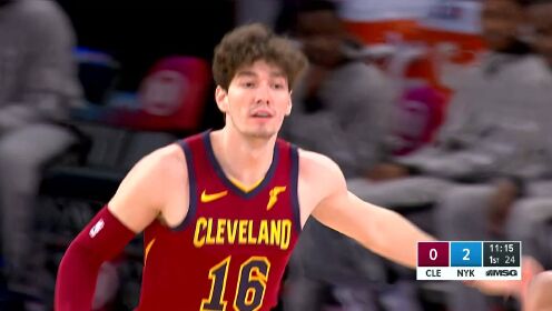 《NBA全场集锦》加兰突破分球 奥斯曼外线落位接球三分一箭穿心
