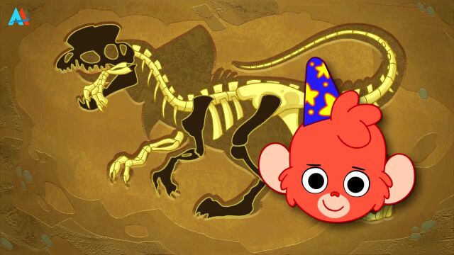 小恐龙巴布  第25集 拼恐龙化石 认识双脊龙