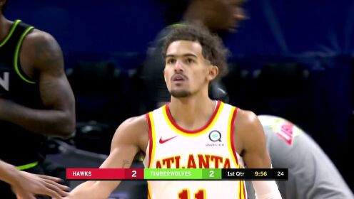 《NBA全场集锦》场上的篮球精灵 特雷杨灵活脚步造成犯规