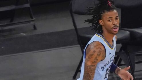 《NBA全场集锦》【球星】莫兰特vs尼克斯集锦 26+4+6攻防兼备送排球大帽