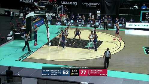 《NCAA》【回放】圣玛丽大学vs冈萨加大学 下半场