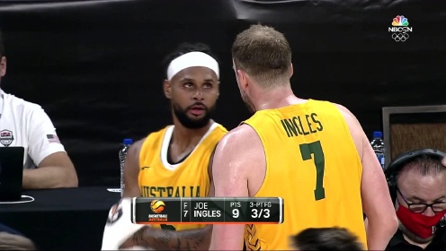 《NBA全场集锦》美国vs澳大利亚第1节英文原声回放