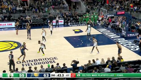 《NBA全场集锦》【球星】哈利伯顿vs凯尔特人集锦 全场22分9助攻完成天勾致敬贾巴尔