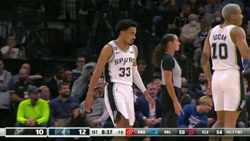 《NBA全场集锦》NBA常规赛：马刺vs森林狼 第1节中文解说回放