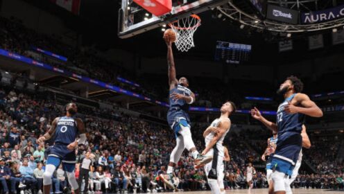 《NBA全场集锦》【球星】爱德华兹vs马刺集锦 开局火力全开狂砍34分