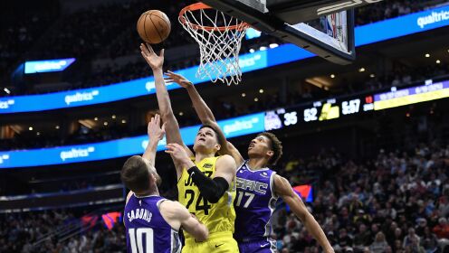 《NBA全场集锦》【纯享】国王120-128爵士精华回放   爵士八人上双暂时跻身附加赛