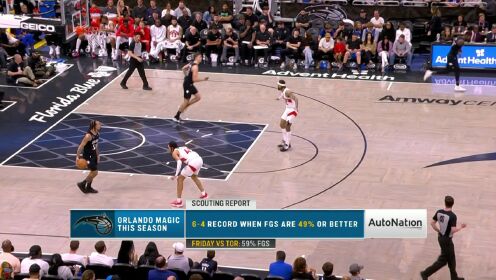 《NBA全场集锦》NBA常规赛：猛龙vs魔术第2节英文原声回放