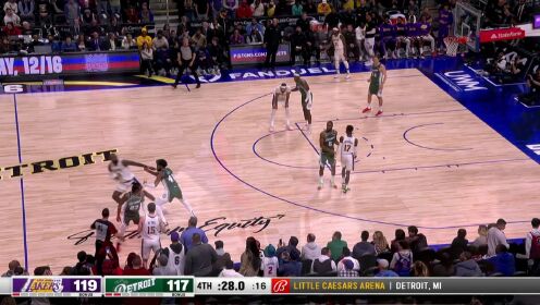 《NBA全场集锦》【回放】NBA常规赛：湖人vs活塞第4节中文解说回放