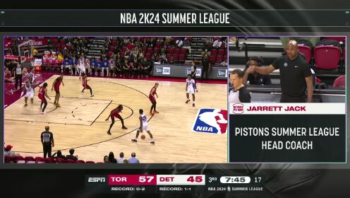《NBA全场集锦》猛龙vs活塞第3节英文原声回放