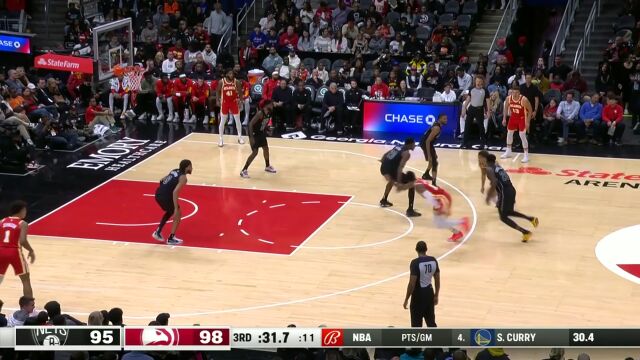 特雷杨vs篮网集锦 全场43+9命中8记三分球率队取胜