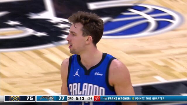 掘金119-124魔术 约基奇空砍大号三双魔术险胜掘金喜提5连胜