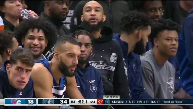 NBA常规赛：76人vs森林狼第1节中文解说回放