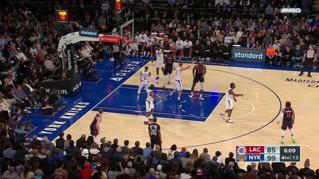 NBA常规赛：快船vs尼克斯第4节中文解说回放