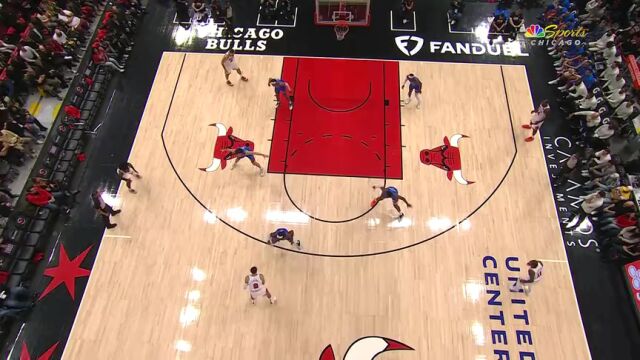 NBA常规赛：雷霆vs公牛第3节中文解说回放