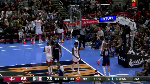 NBA季中锦标赛：火箭vs快船第3节中文解说回放