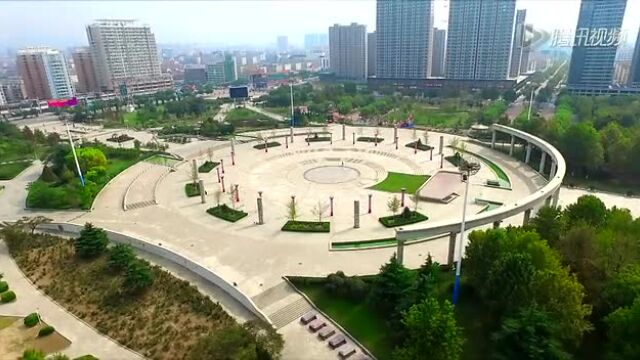 莱州科技广场航拍视频