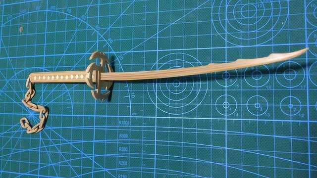 一次性筷子制作死神中黑崎一护斩魄刀的最强形态