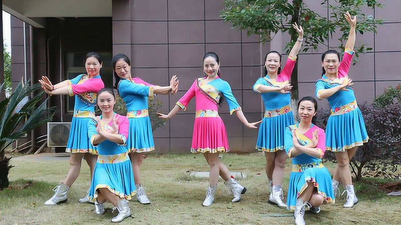 杨丽萍广场舞《敖包再相会》草原风民族舞_腾讯视频