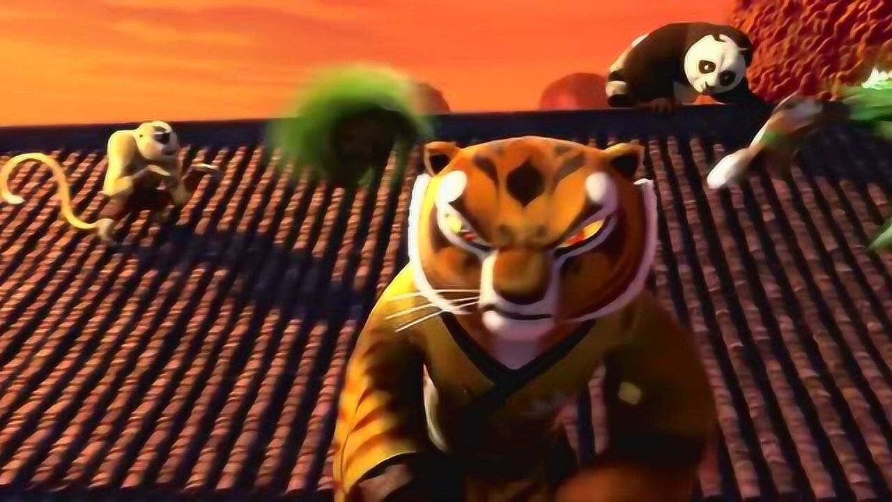 功夫熊猫:阿宝领衔盖世五侠 霸气御敌护家园_腾讯视频