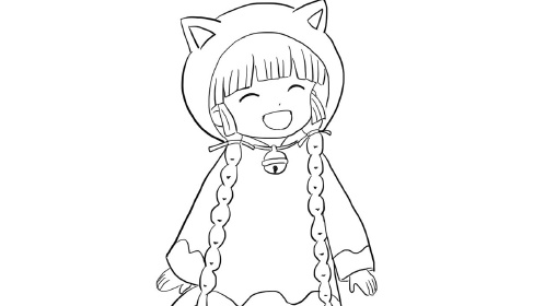 咕噜咕噜魔法阵可爱女主歌莉儿童动漫简笔画