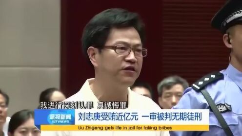 刘志庚受贿近亿元 一审被判无期徒刑
