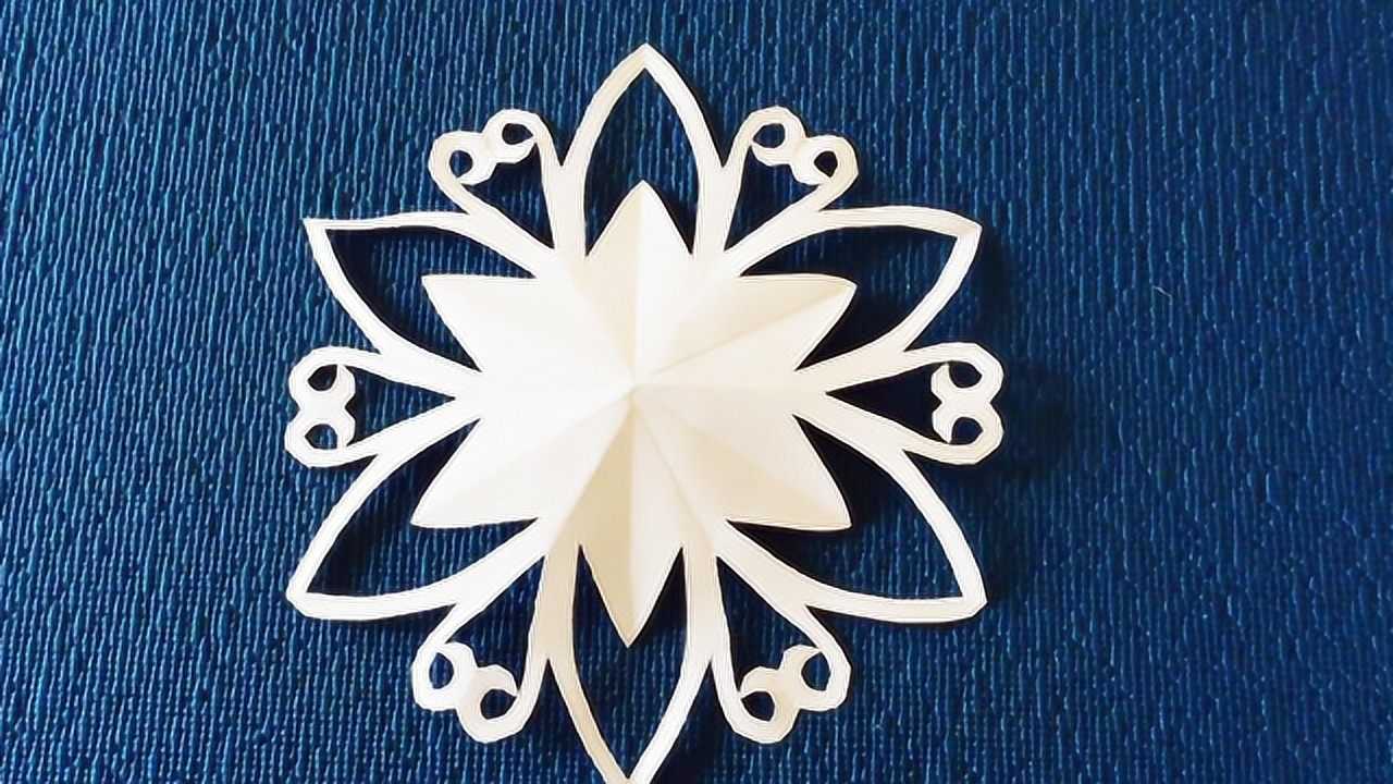 剪纸艺术,制作六角星窗花