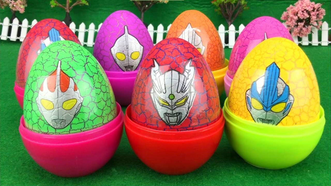 《玩具》糖糖亲子游戏 奥特曼奇趣蛋玩具 奥特蛋拆蛋游戏_高清1080p