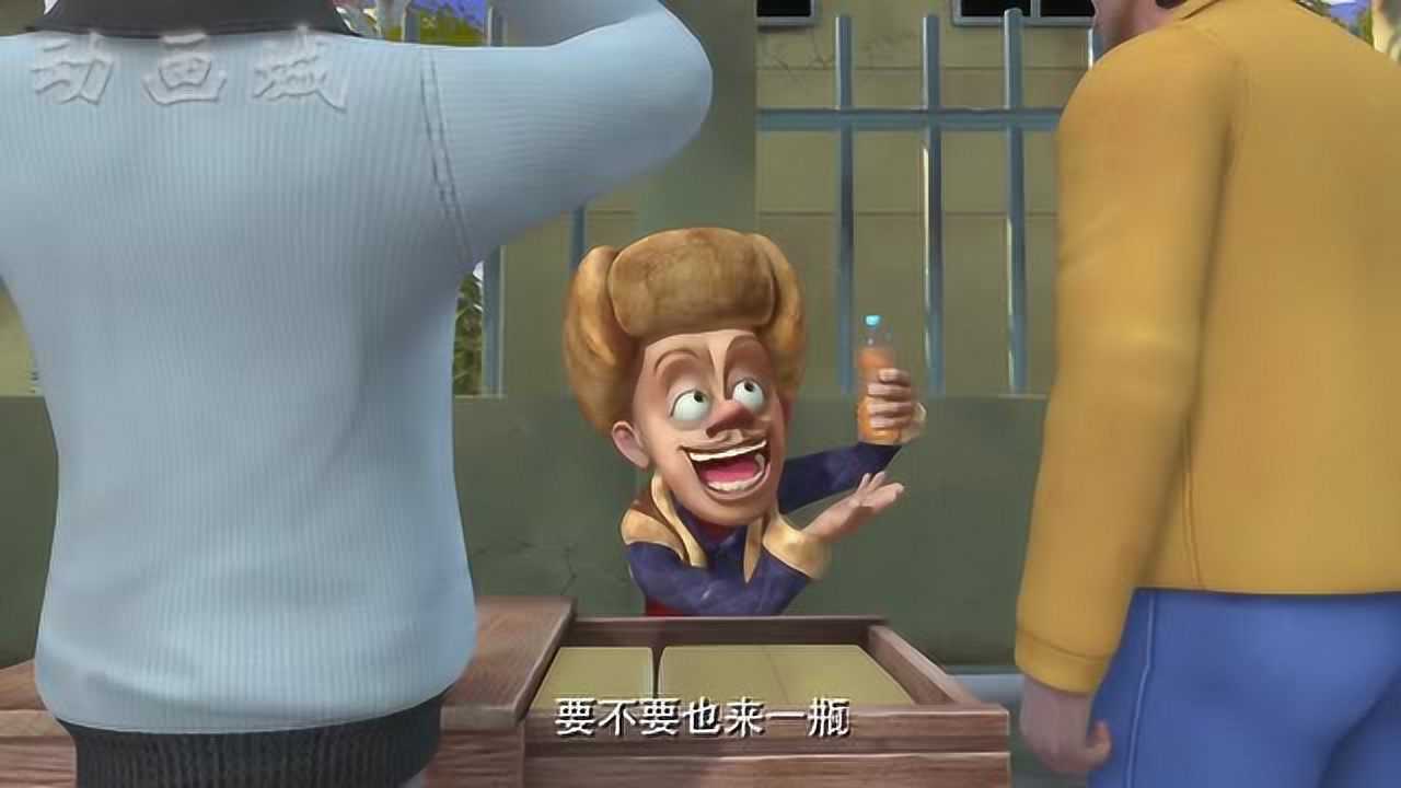 熊出没光头强把果汁拿到市集去卖光头强大赚了一笔