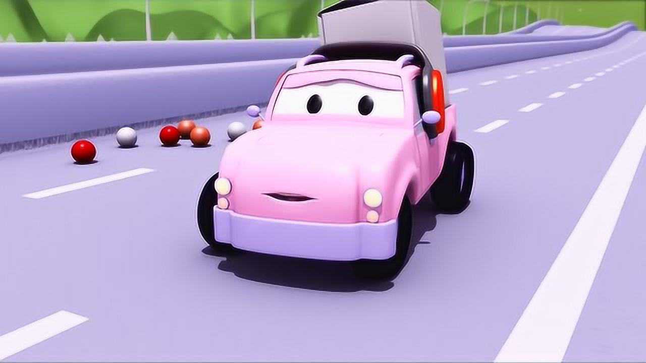 火车特洛伊之迪克儿给学校运送弹力球的时候出现了意外卡通动画