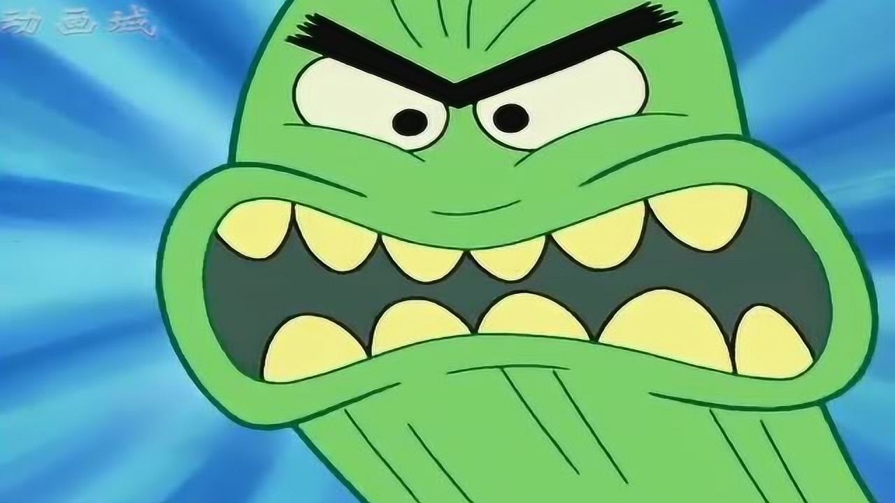 海绵宝宝:海绵宝宝在检查的时候,碰到了一个可怕的鱼