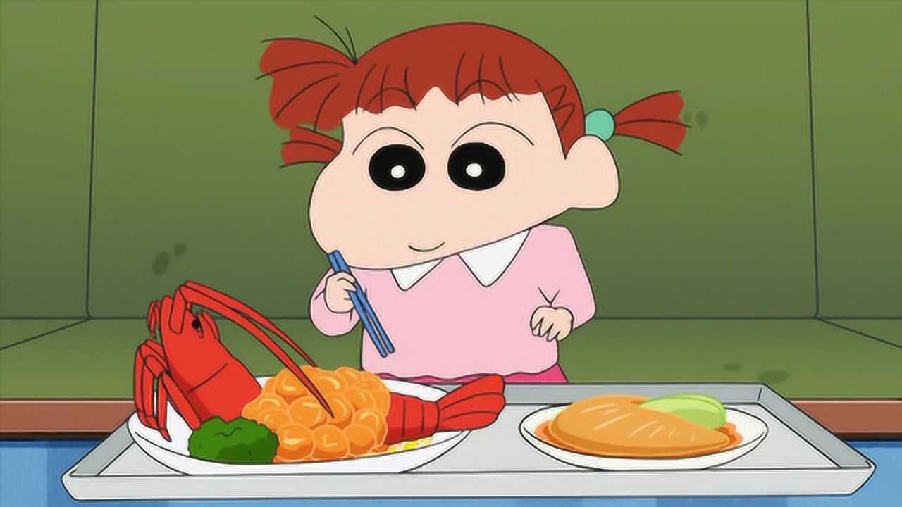 蜡笔小新之挑战美食主持人,妮妮尝尽各家美味_腾讯视频