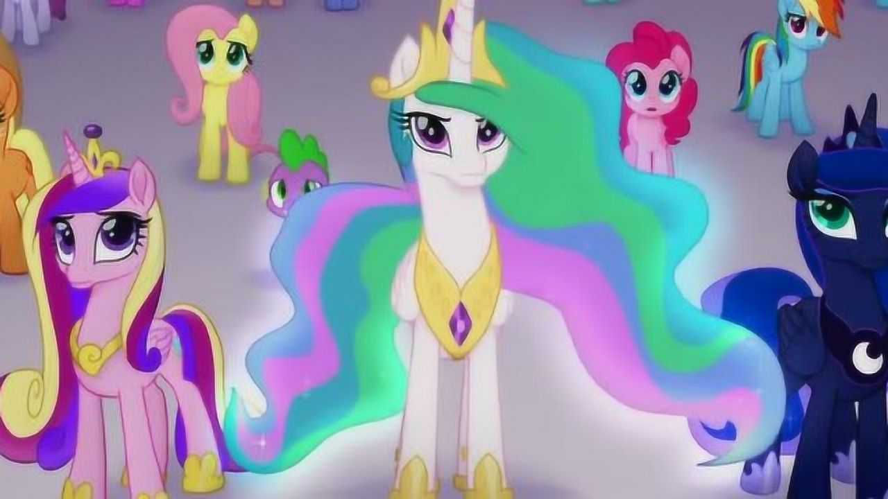 小马宝莉大电影小马利亚被入侵了超大的飞船上下来只霸气野猪