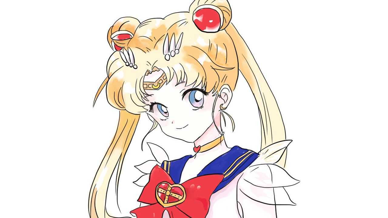 可爱的美少女战士水冰月头像卡通简笔画