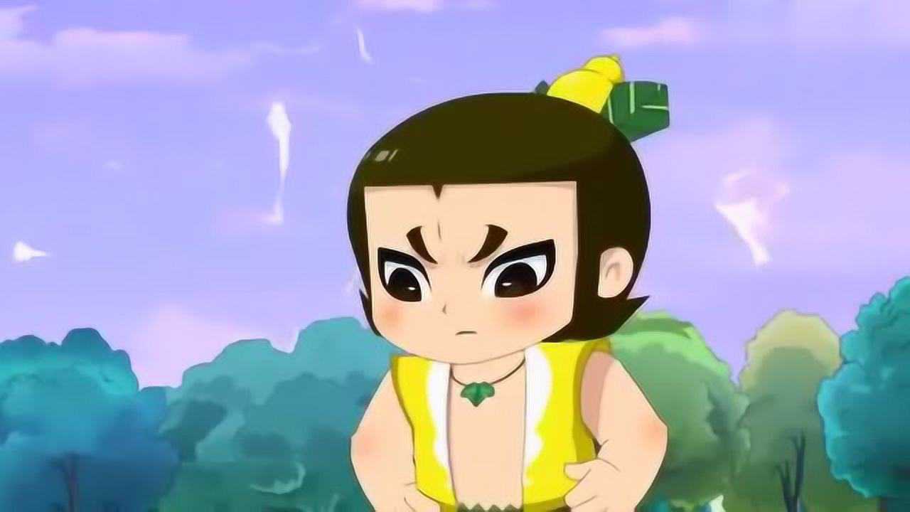 《新葫芦兄弟》三娃智破草蛇阵 打败蛇蝎精顺势救出了小薇