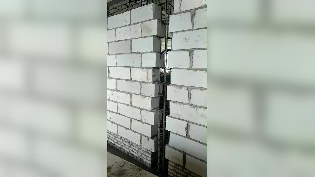 加气块砌墙和构造柱的设置