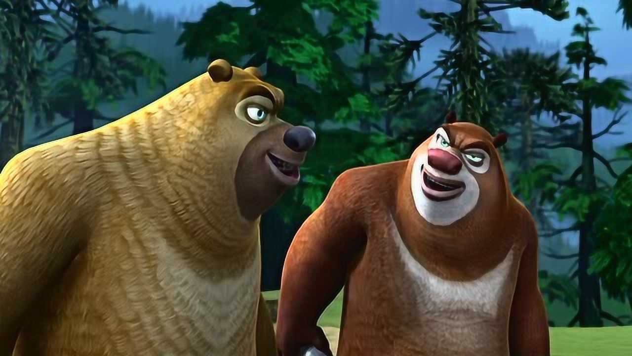 熊出没:熊大熊二在光头强家涂鸦_腾讯视频