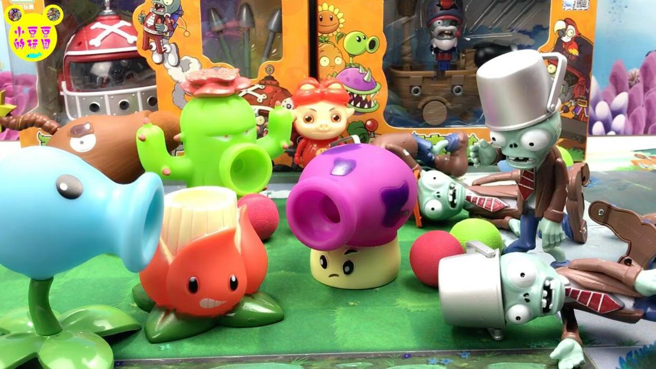 猪猪侠玩植物大战僵尸大喷菇玩具拆箱_高清1080p在线观看平台_腾讯