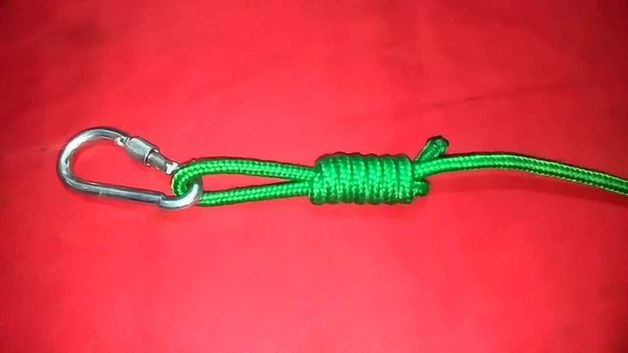 户外登山探险保险绳卡扣最安全最牢固的一种绑法