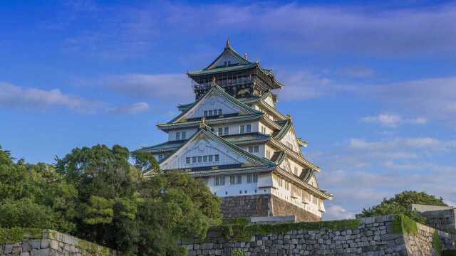 畅游日本大阪,从天守阁眺望,美景尽收眼底